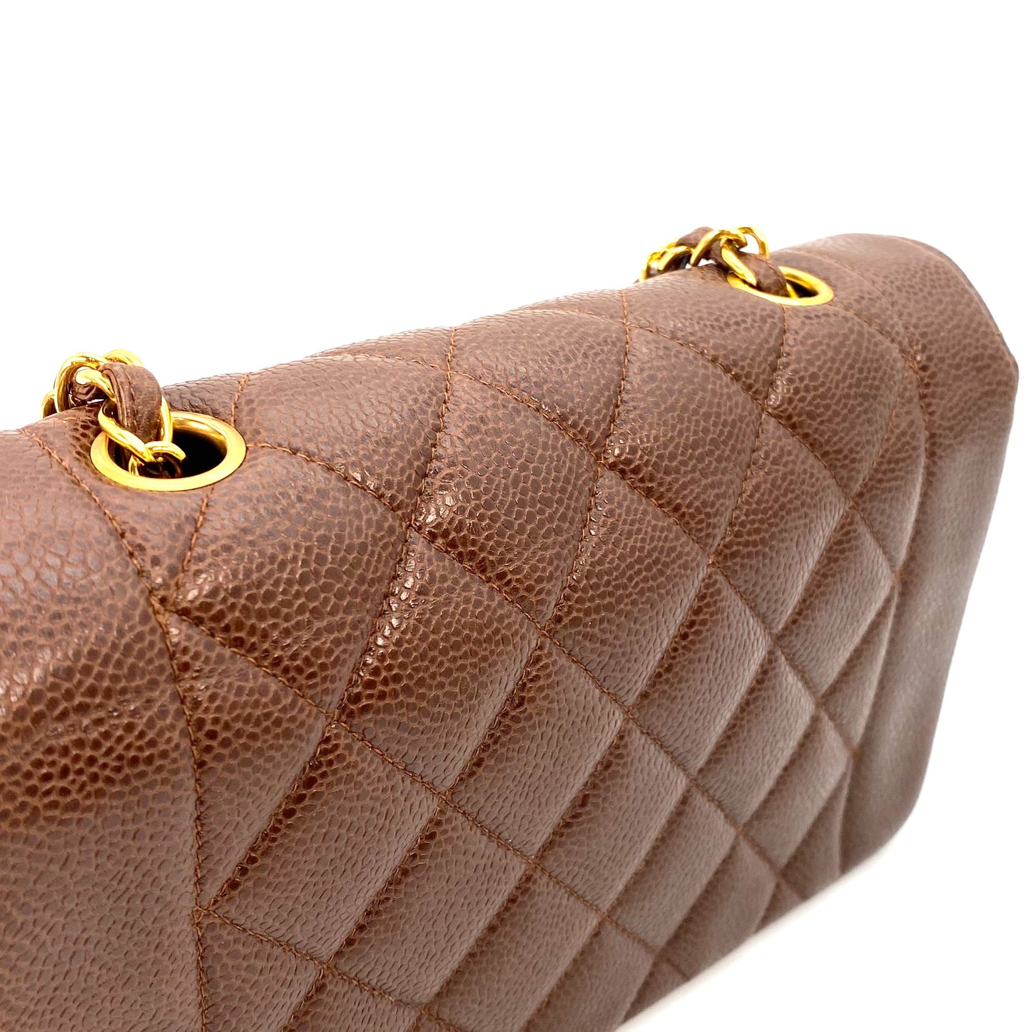 Rina, 2 Series Small Diana Brown Caviar with seal only