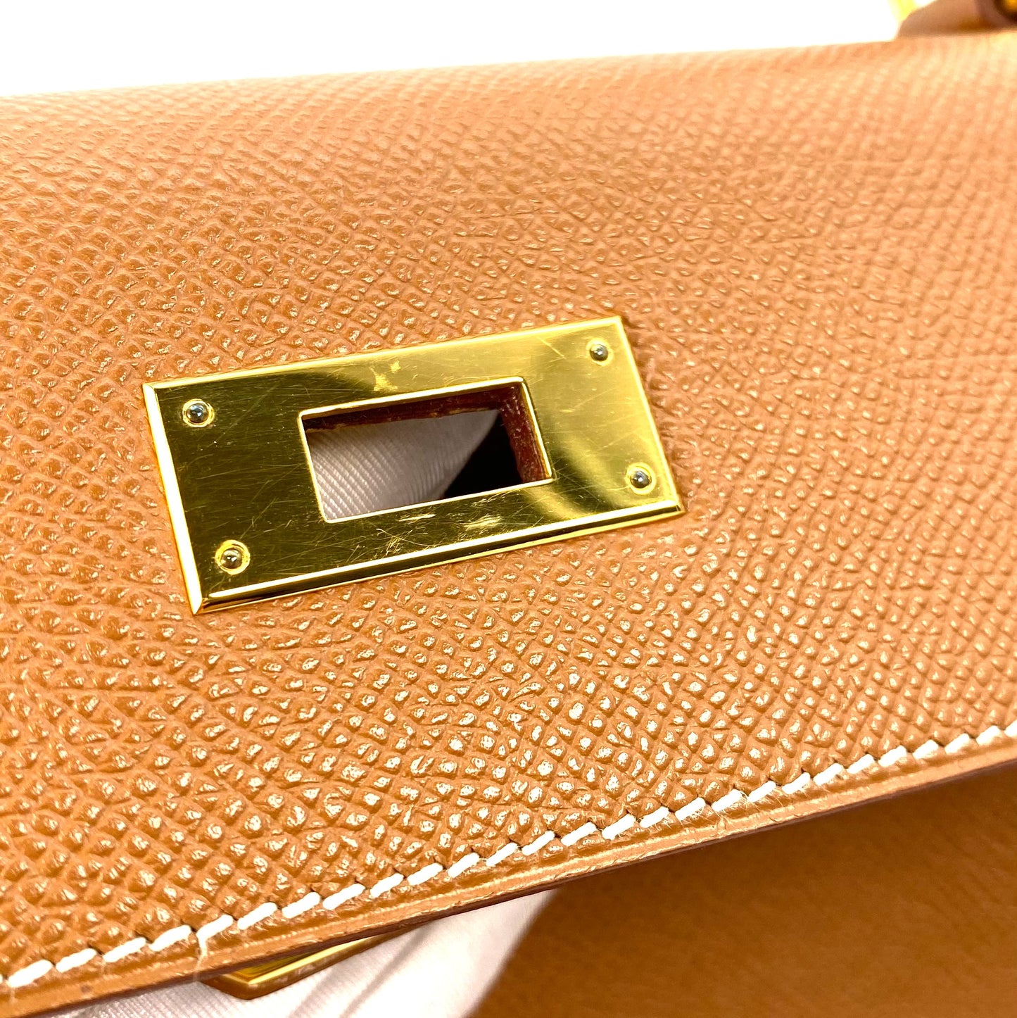 Abel, 1999 Kelly 28 Retourne Gold Couchevel Gold Hardwarre with stamp □C