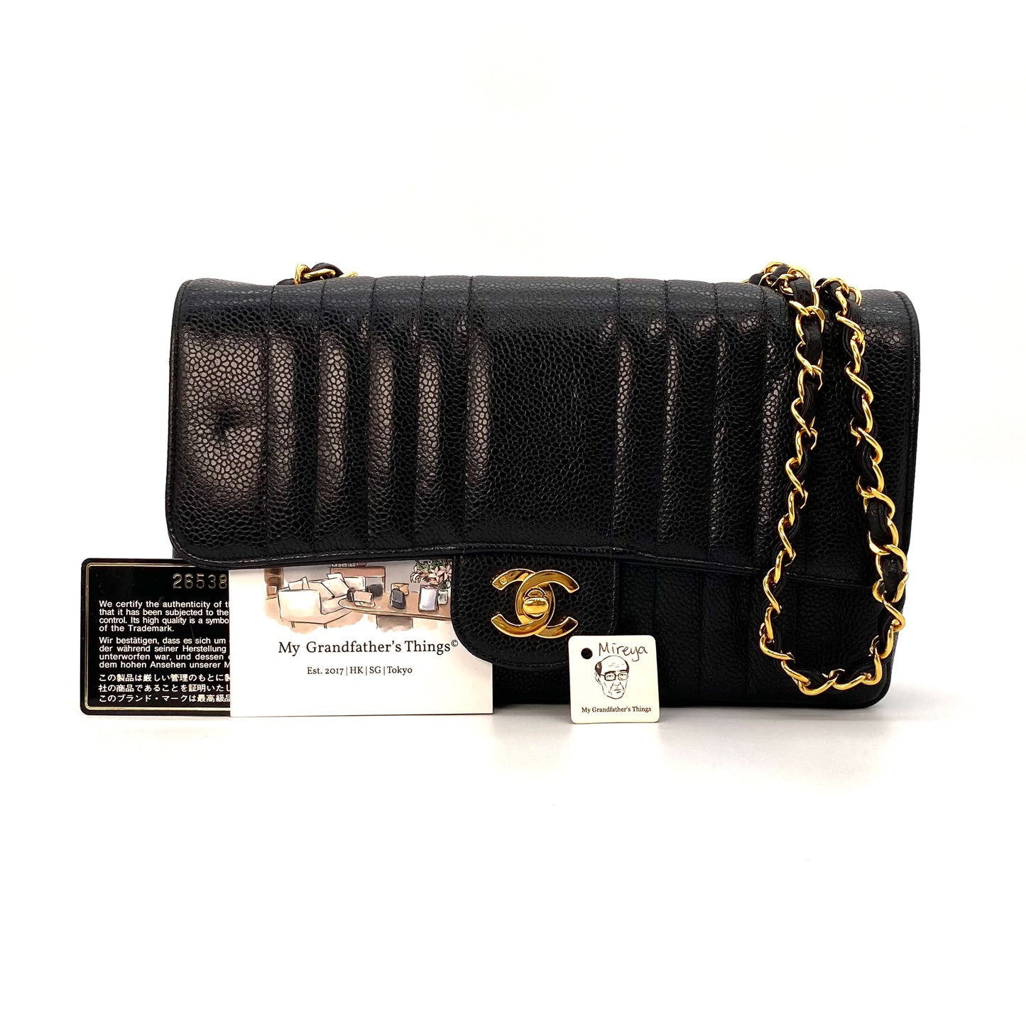 Mireya, 2 Series Mademoiselle Black Caviar with seal and card