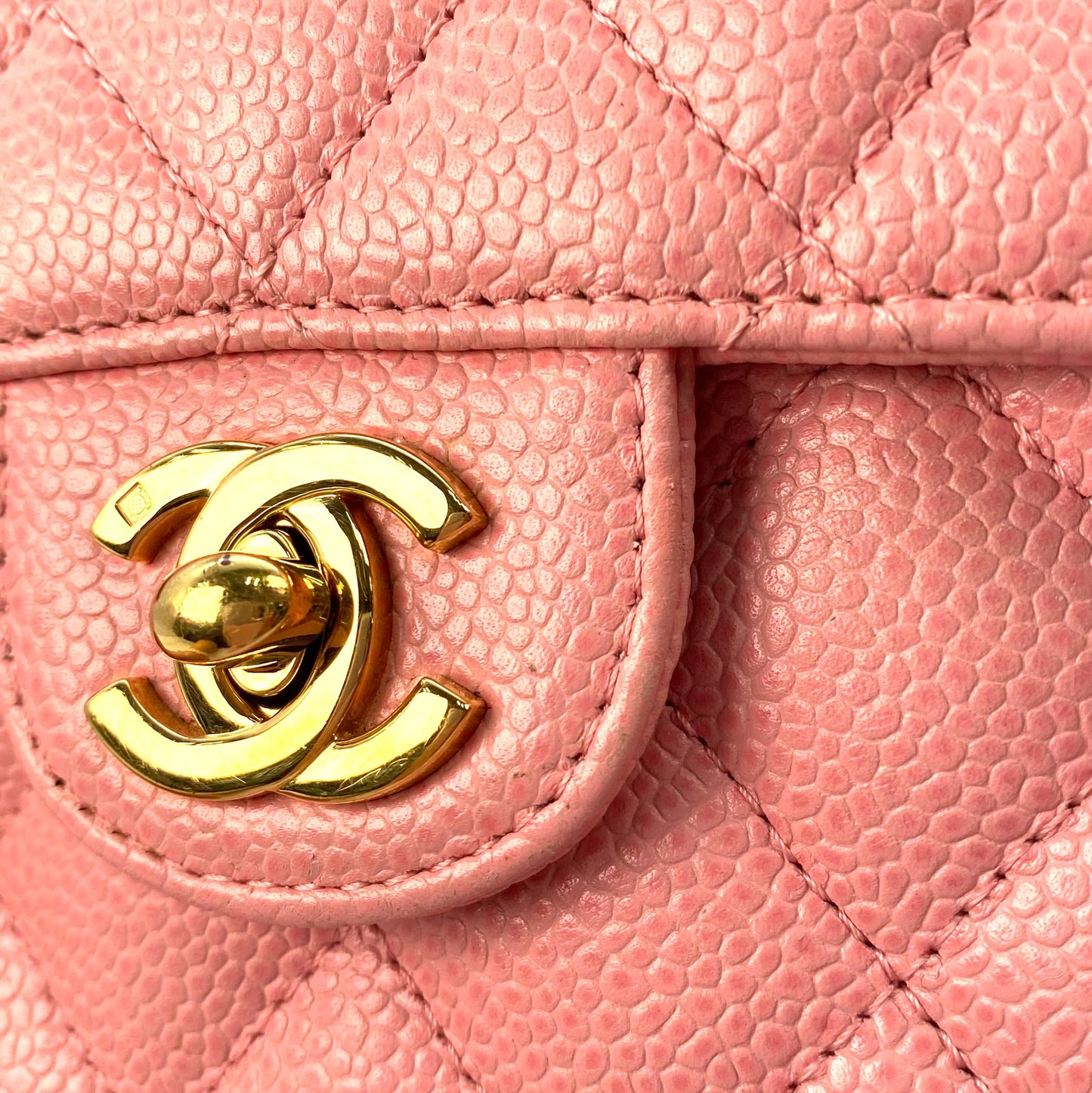 Elvara, 9 Series Mini 17cm Square Pink Caviar with seal and card