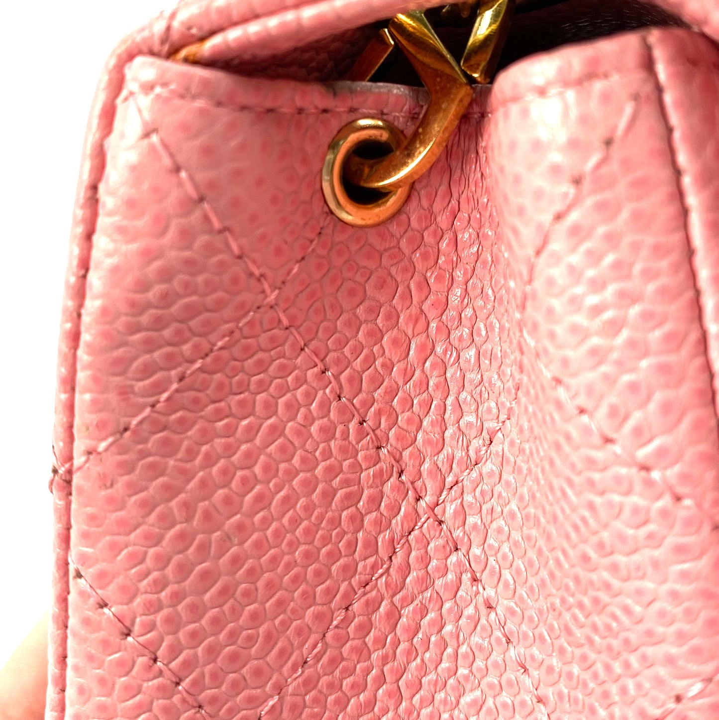 Elvara, 9 Series Mini 17cm Square Pink Caviar with seal and card