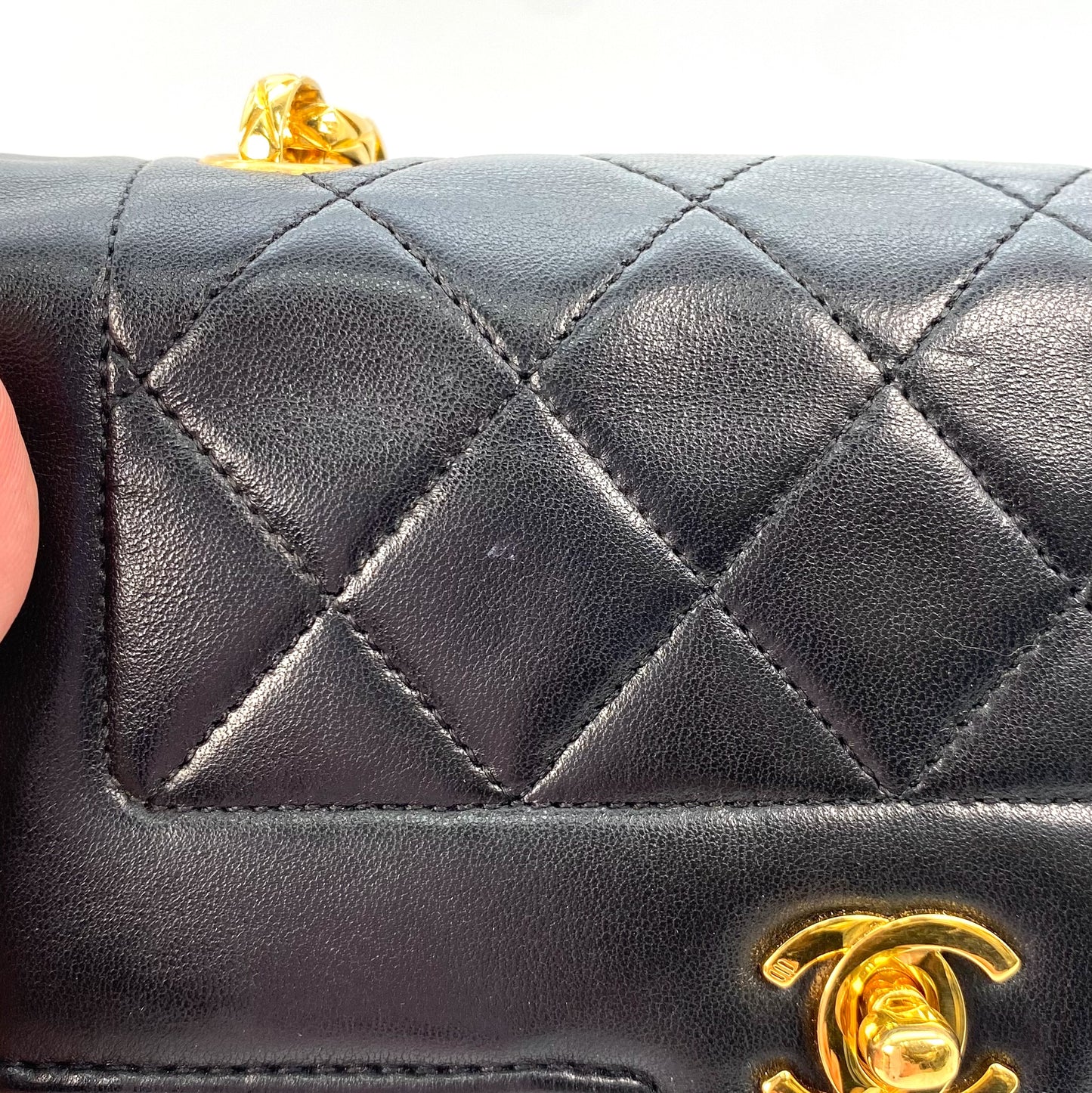 Calyx, 1 Series Matelasse Bijoux Black Lambskin with seal and card