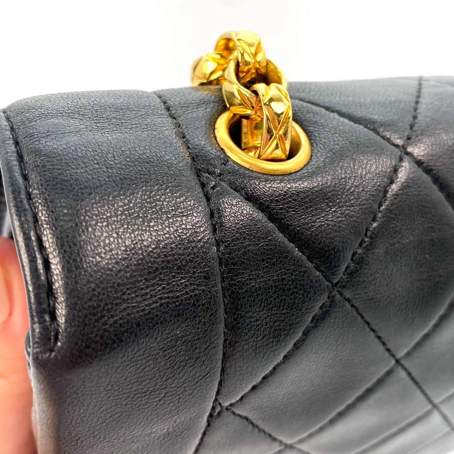 Calyx, 1 Series Matelasse Bijoux Black Lambskin with seal and card