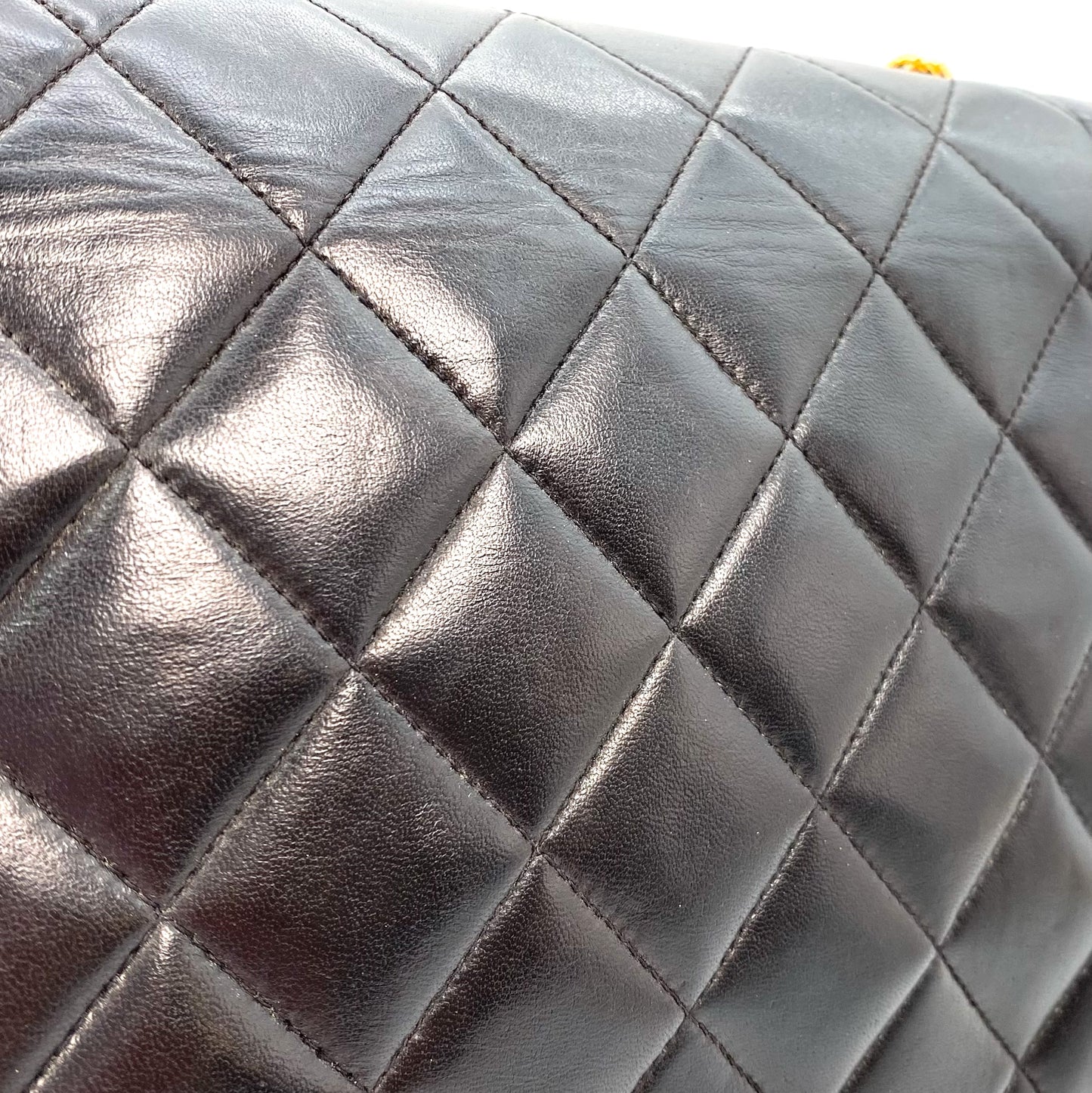 Torix, 2 Series Medium Diana Black Lambskin with seal and card