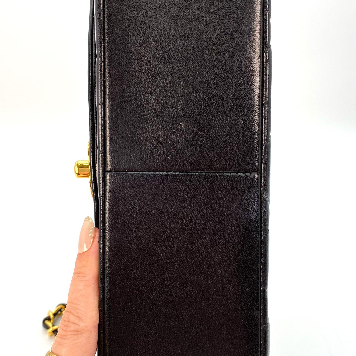 Torix, 2 Series Medium Diana Black Lambskin with seal and card