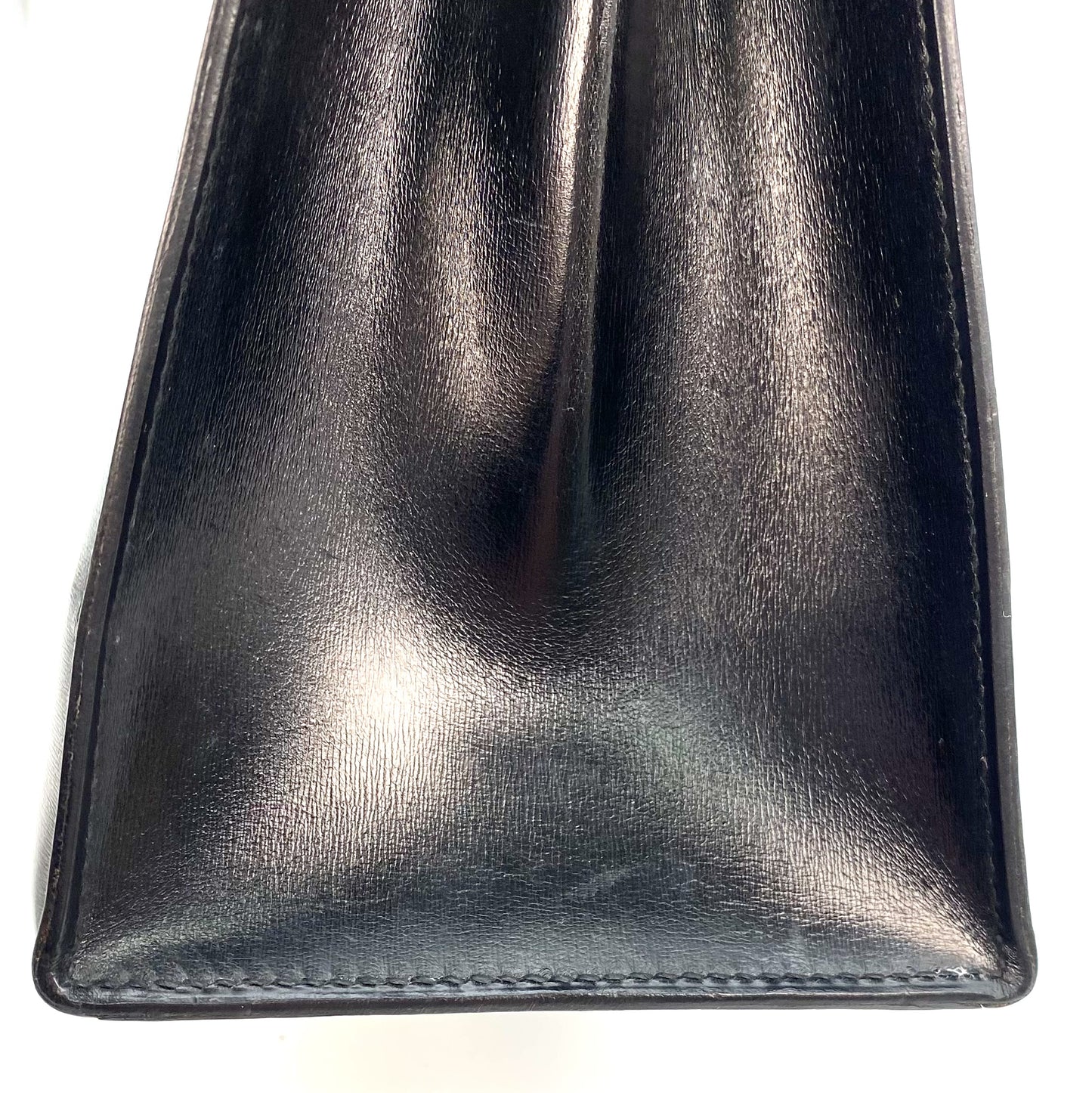 Tirza, 1985 Kelly 28 Sellier Black Boxcalf Gold Hardware with stamp 〇O