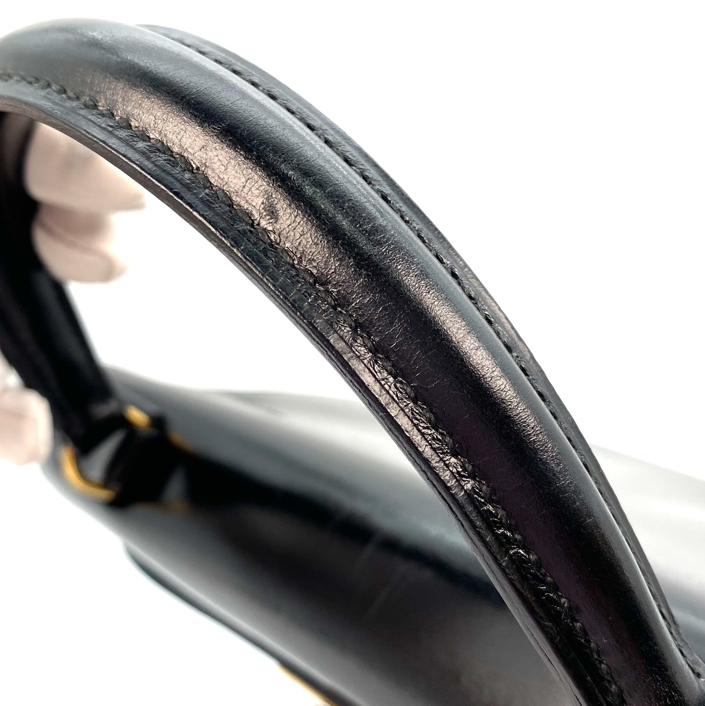 Tirza, 1985 Kelly 28 Sellier Black Boxcalf Gold Hardware with stamp 〇O