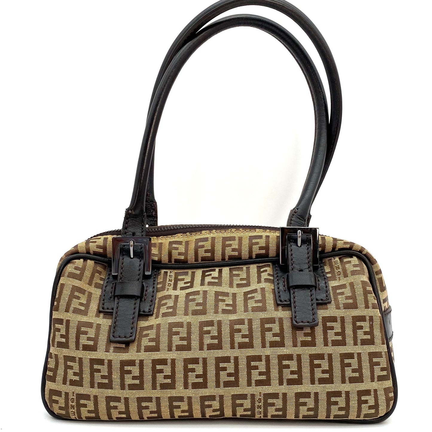 FENZUCH, Fendi Zucchino Beige and Brown Shoulder Bag