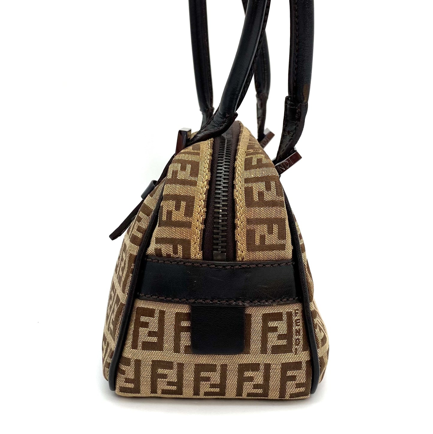 FENZUCH, Fendi Zucchino Beige and Brown Shoulder Bag