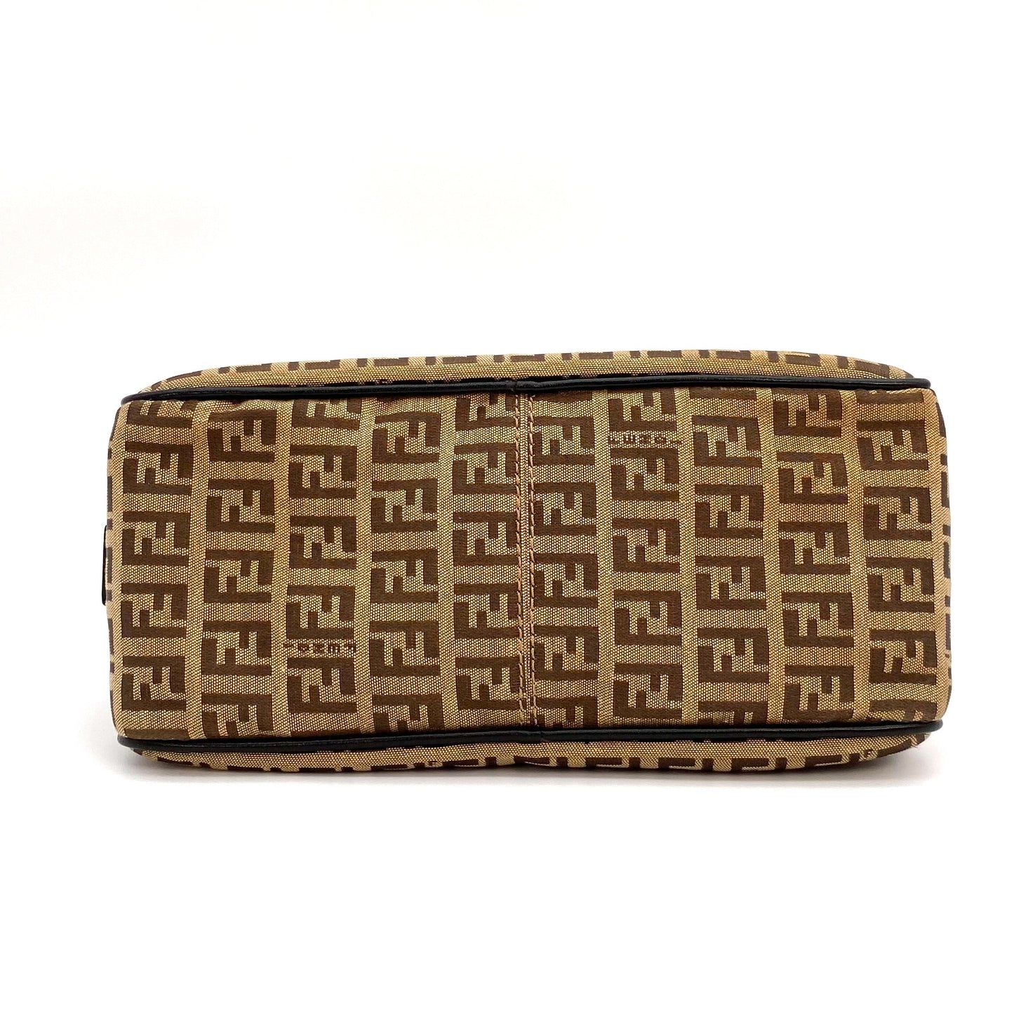 FENZUCH, Fendi Zucchino Beige and Brown Shoulder Bag