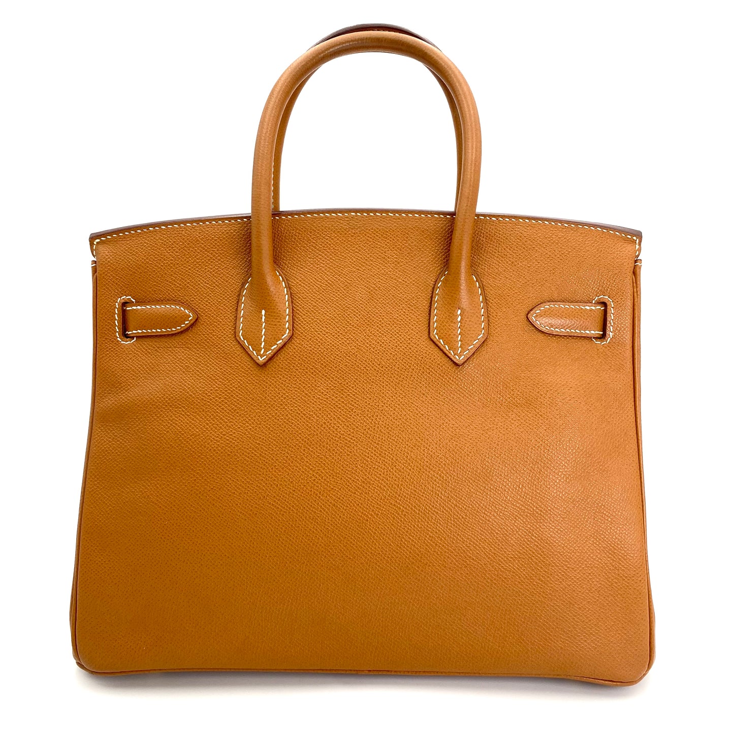 Martha, Vintage Authentic Hermes 🟥G 2003 birkin 30 gold courchevel leather with chain, clochette, and key