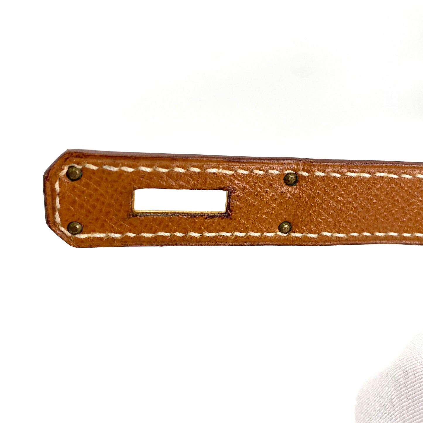 Martha, Vintage Authentic Hermes 🟥G 2003 birkin 30 gold courchevel leather with chain, clochette, and key