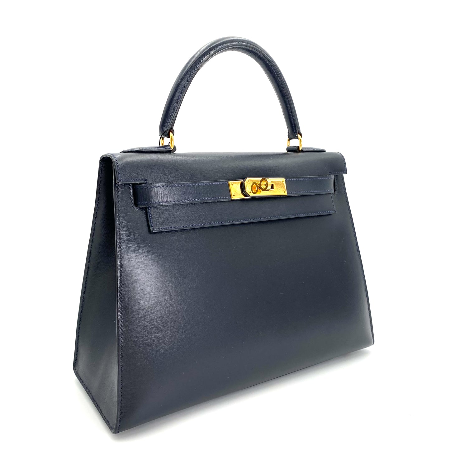 Sullivan, 1993 Kelly 28 navy box sellier stitcthing with stamp ⭕️W