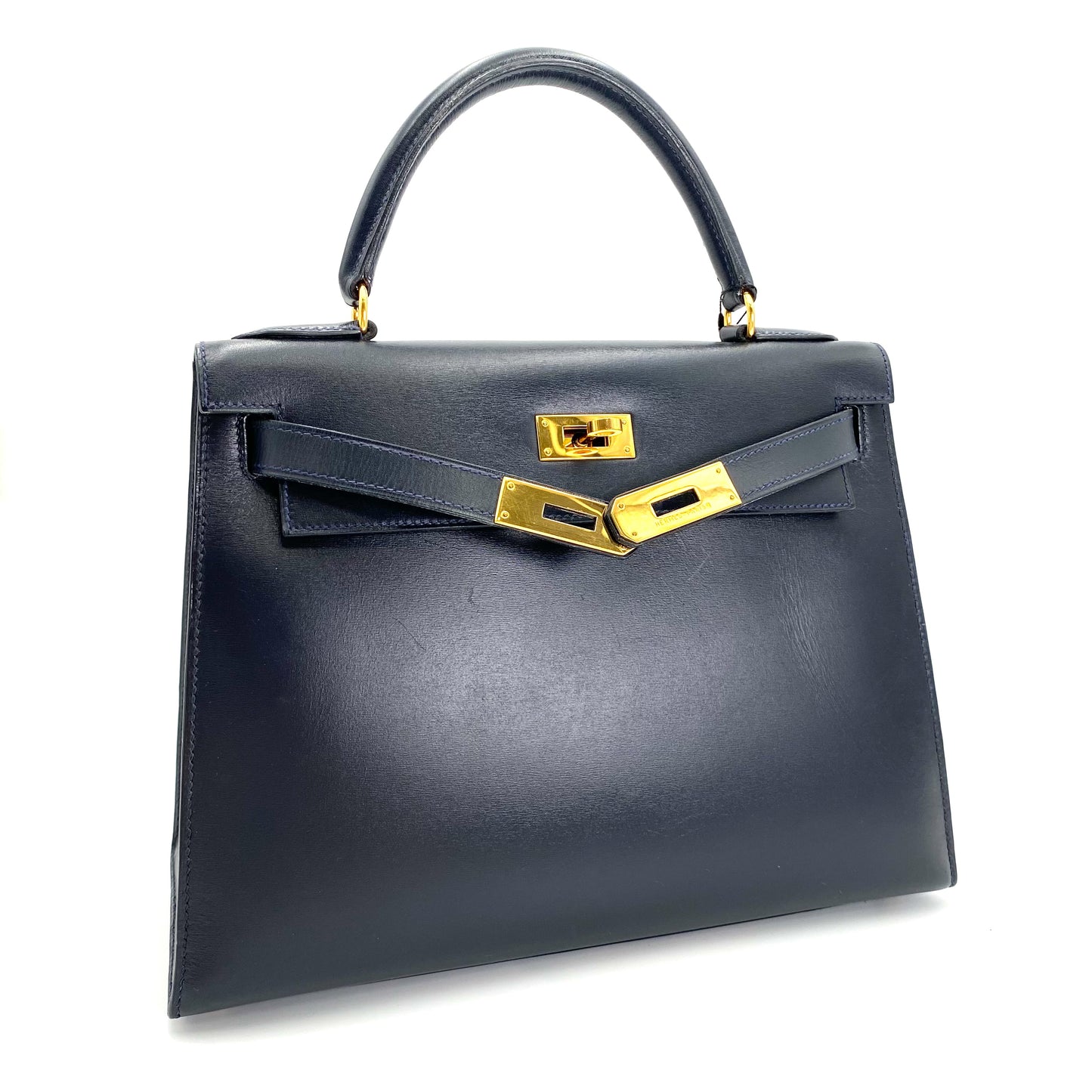 Sullivan, 1993 Kelly 28 navy box sellier stitcthing with stamp ⭕️W