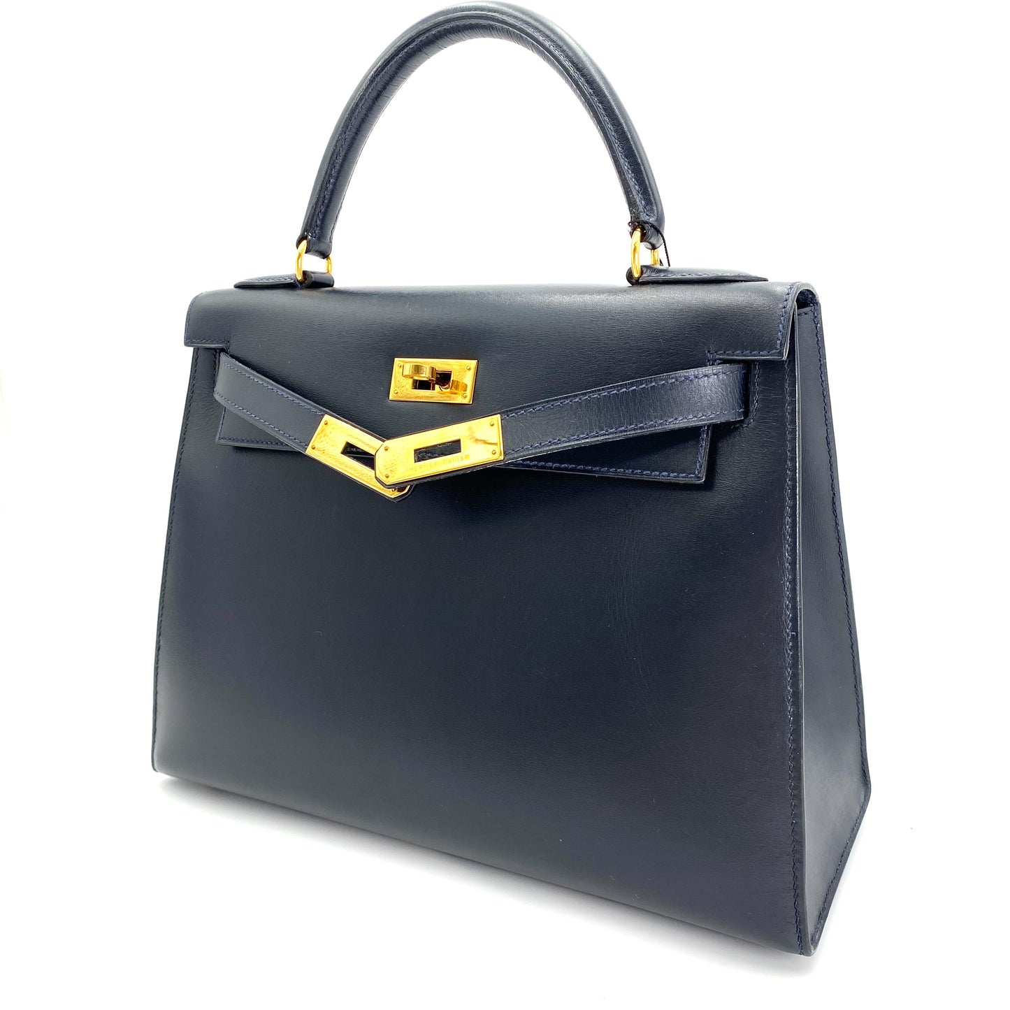 Sullivan, 1993 Kelly 28 navy box sellier stitcthing with stamp ⭕️W