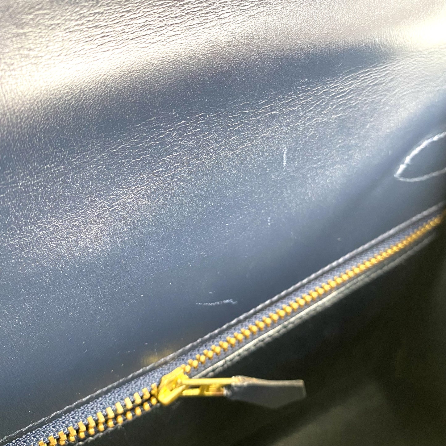 Sullivan, 1993 Kelly 28 navy box sellier stitcthing with stamp ⭕️W