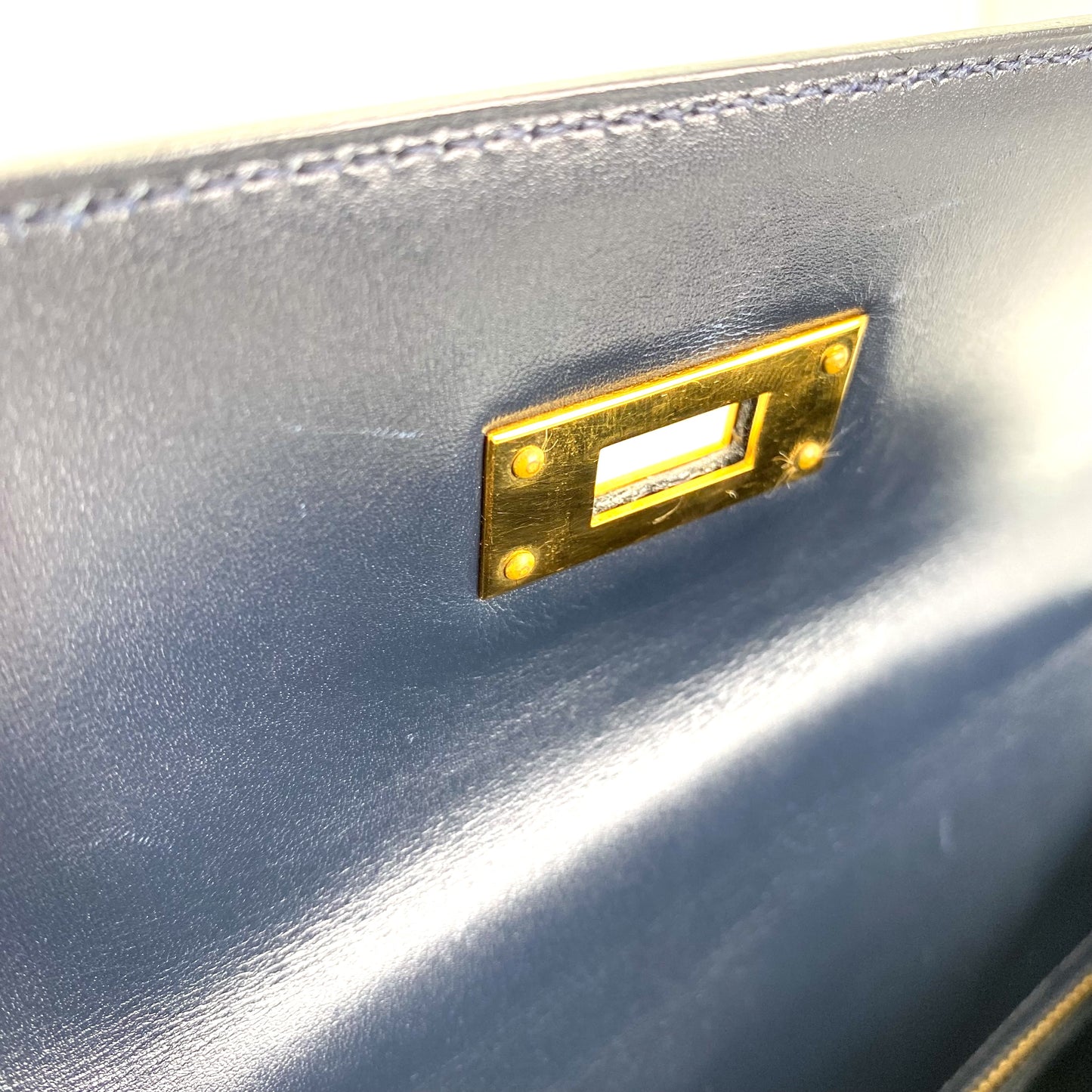 Sullivan, 1993 Kelly 28 navy box sellier stitcthing with stamp ⭕️W