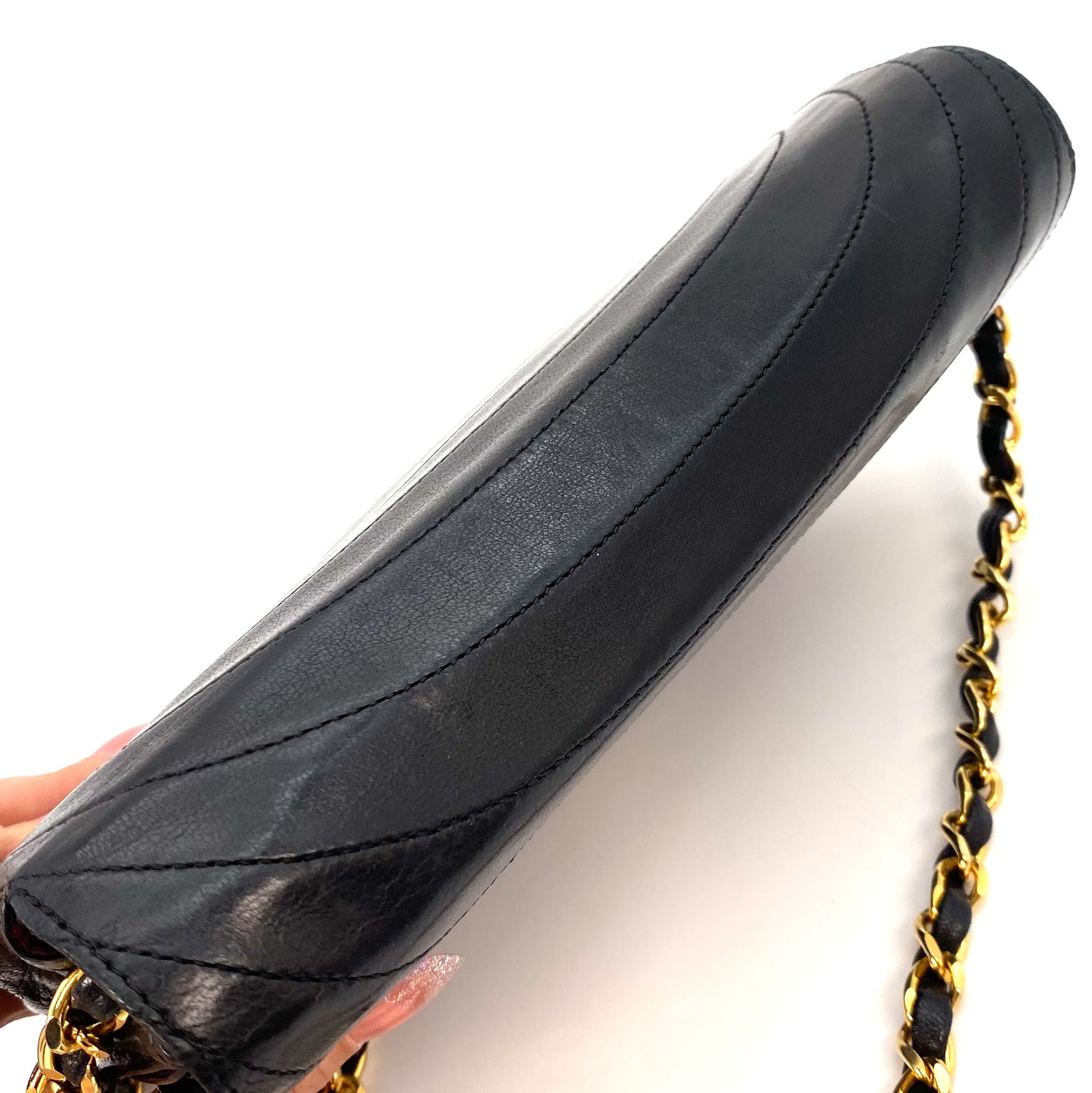 Arlith, 1 Series Cocomark Wave Stitch Black Lambskin with seal and card