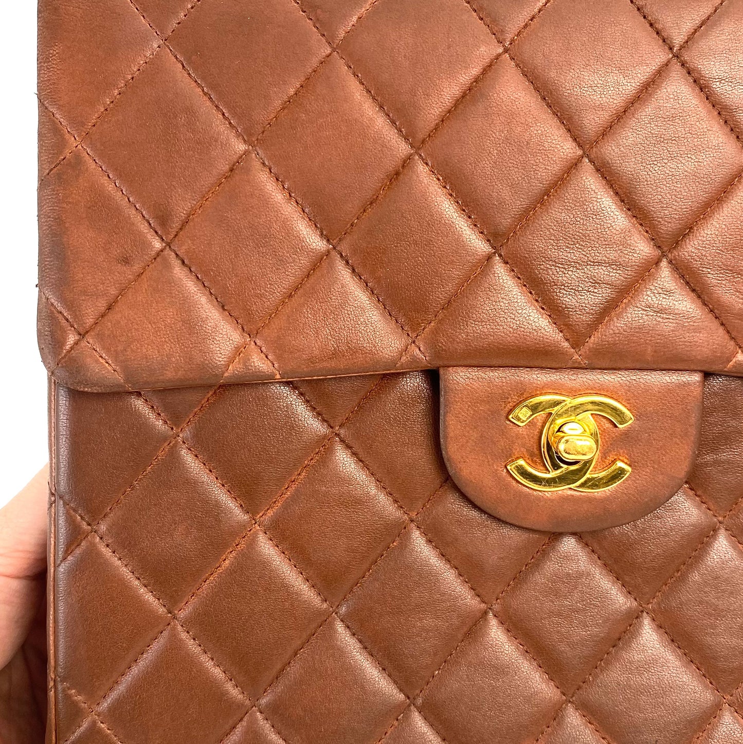 Tatiana, 4 Series Classic Vintage Backpack Brown with seal and card