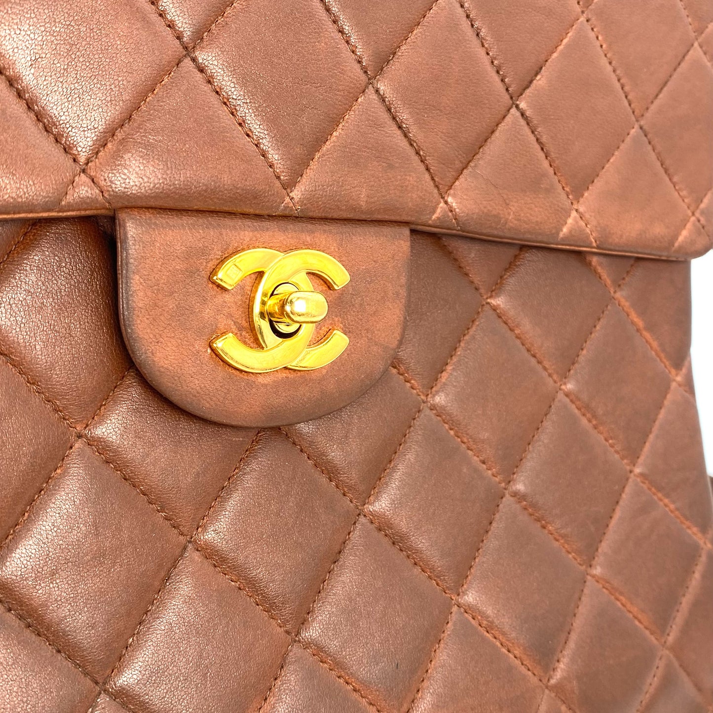 Tatiana, 4 Series Classic Vintage Backpack Brown with seal and card