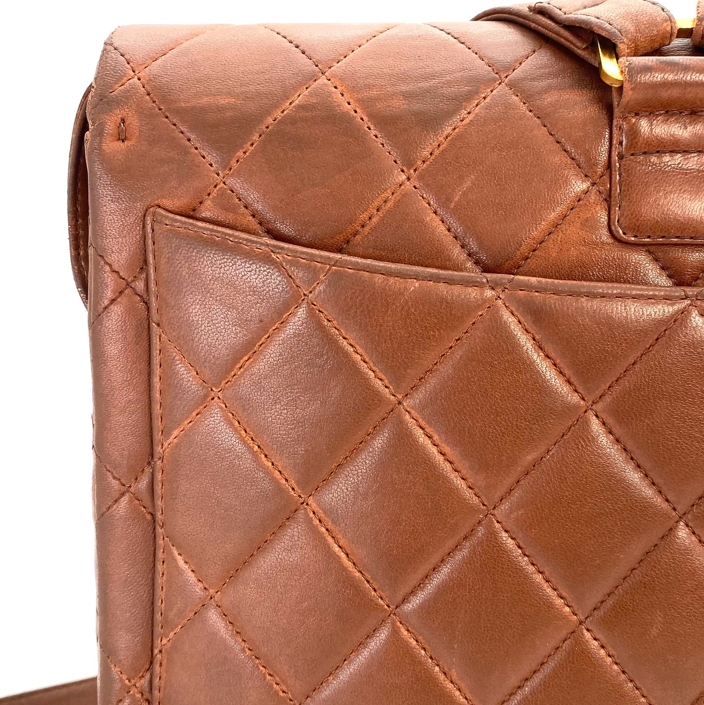 Tatiana, 4 Series Classic Vintage Backpack Brown with seal and card