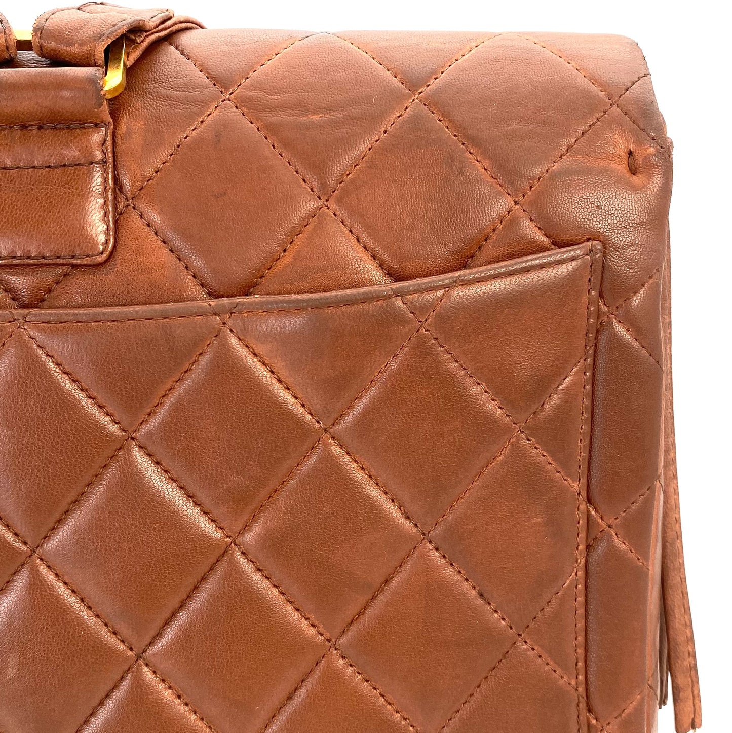 Tatiana, 4 Series Classic Vintage Backpack Brown with seal and card