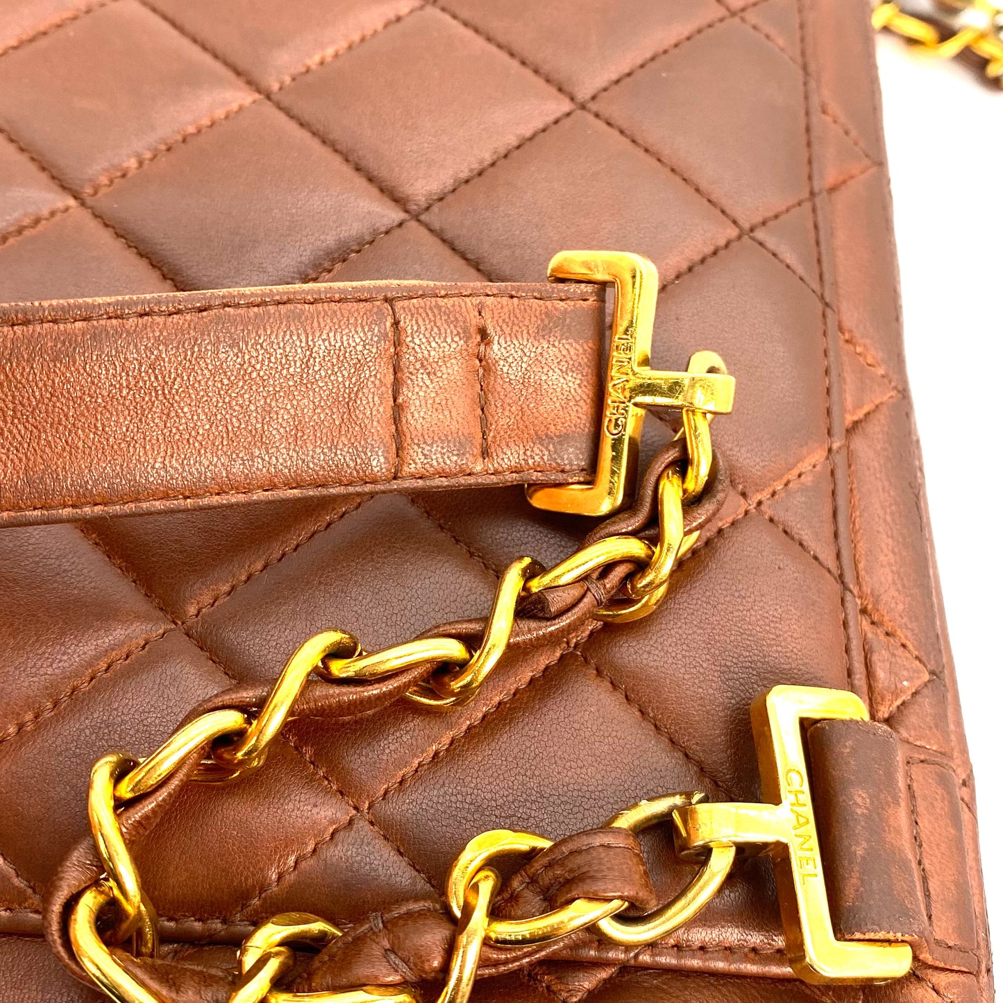 Tatiana, 4 Series Classic Vintage Backpack Brown with seal and card