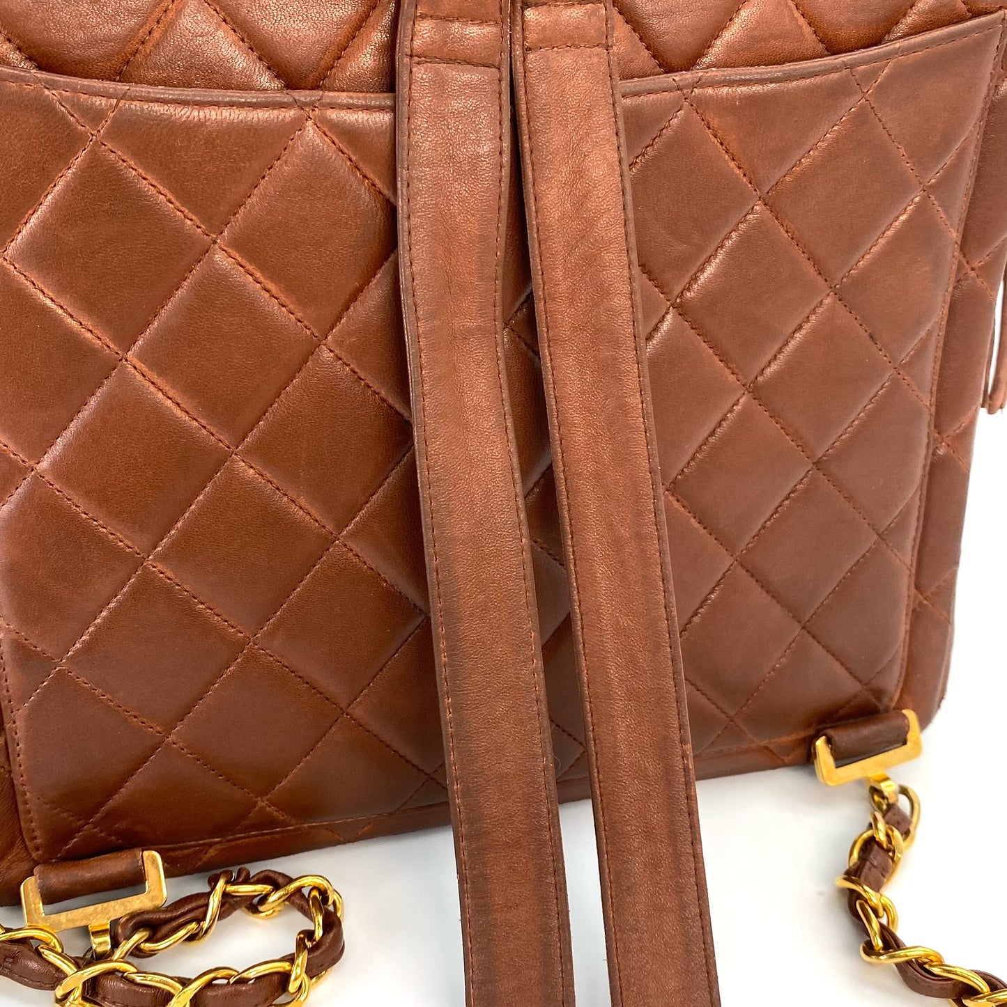 Tatiana, 4 Series Classic Vintage Backpack Brown with seal and card