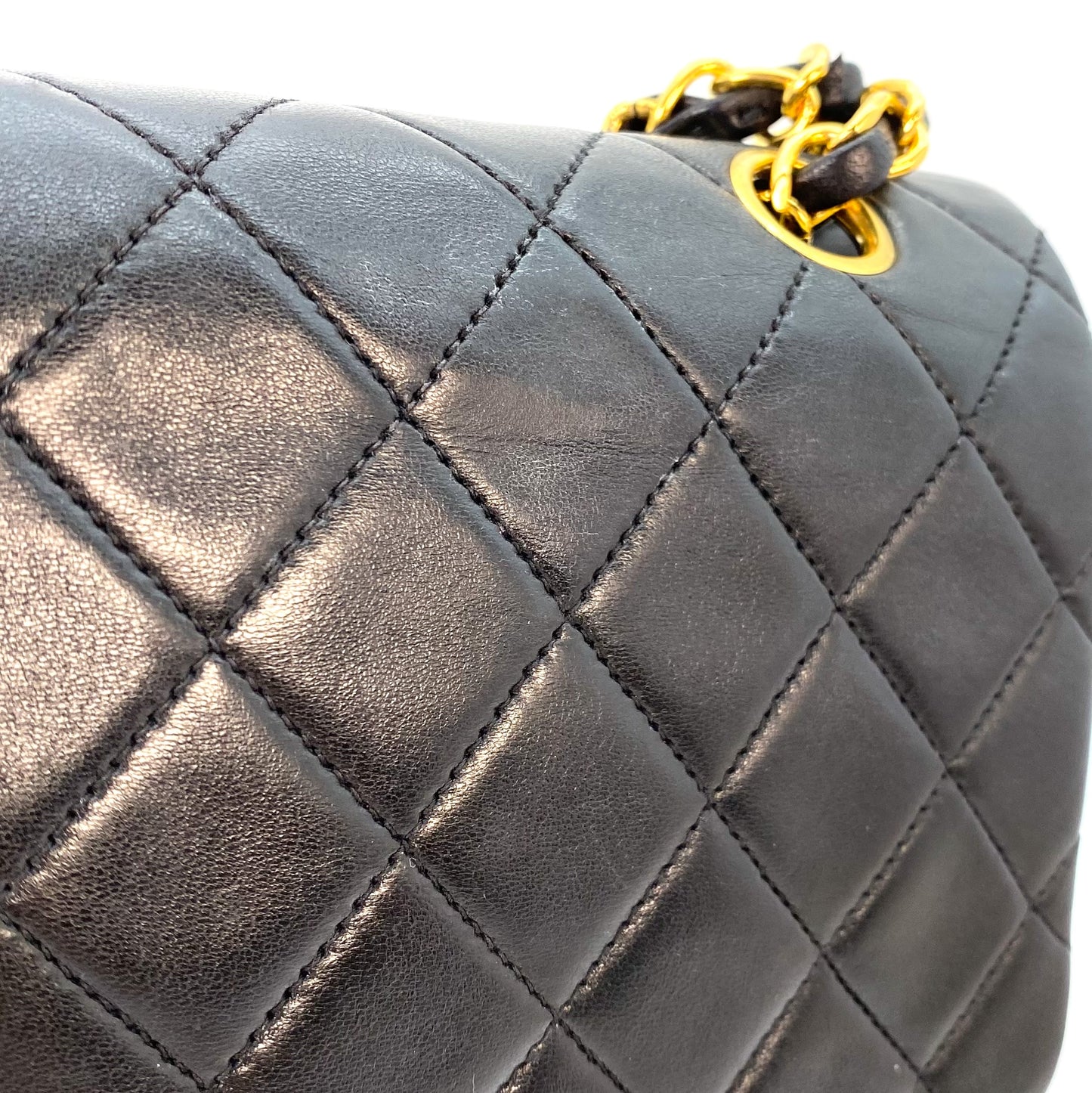 Pagani, 2 Series Medium Classic Flap Black Lambskin with seal and card