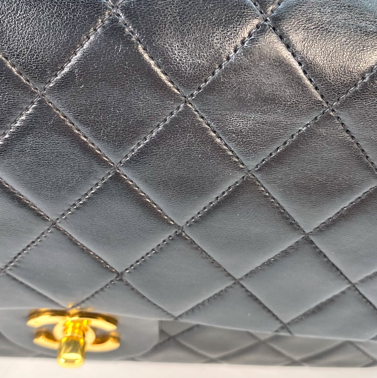 Pagani, 2 Series Medium Classic Flap Black Lambskin with seal and card