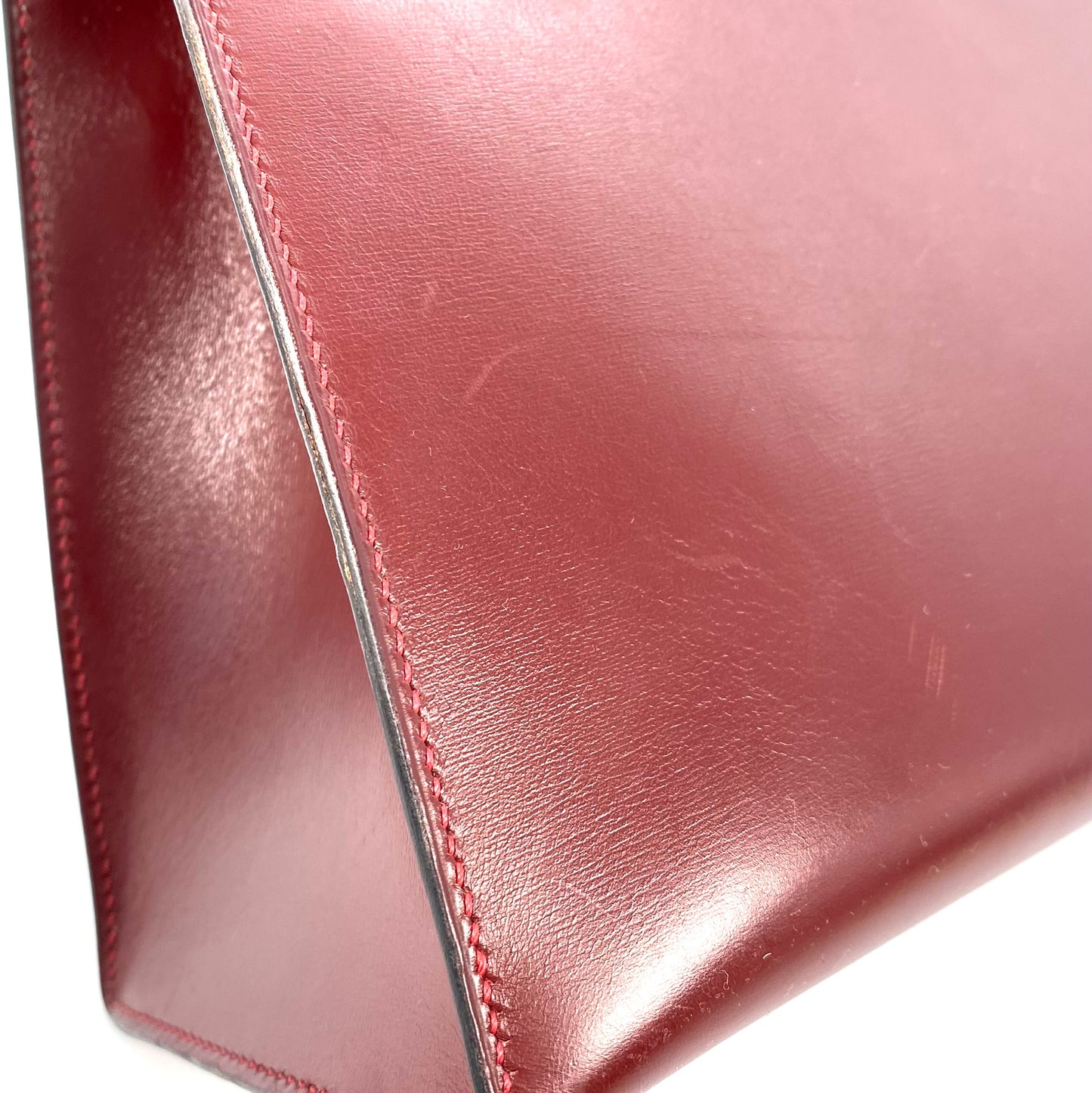 Alez, 1988 Kelly 28 Sellier Rouge H Boxcalf Gold Hardware with stamp 〇R