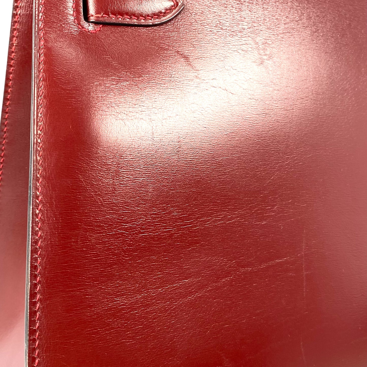 Alez, 1988 Kelly 28 Sellier Rouge H Boxcalf Gold Hardware with stamp 〇R