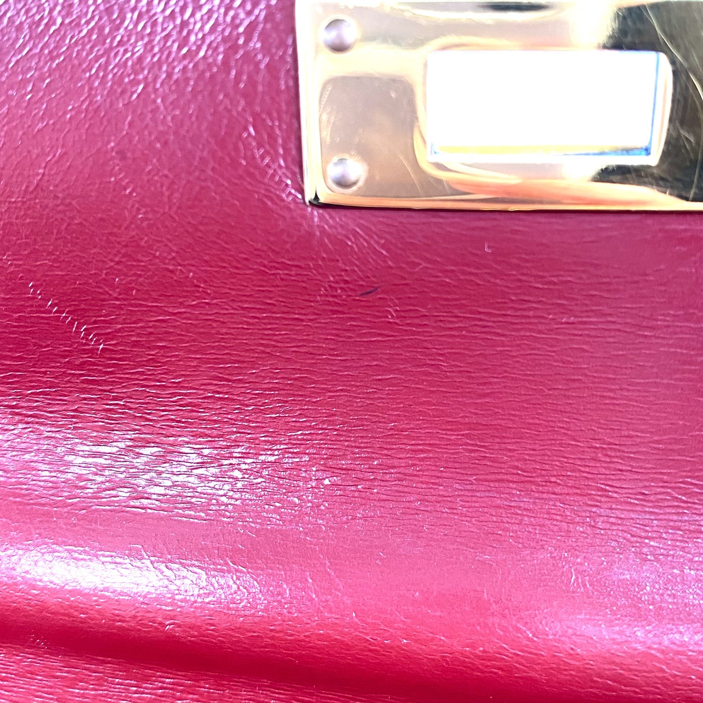 Alez, 1988 Kelly 28 Sellier Rouge H Boxcalf Gold Hardware with stamp 〇R