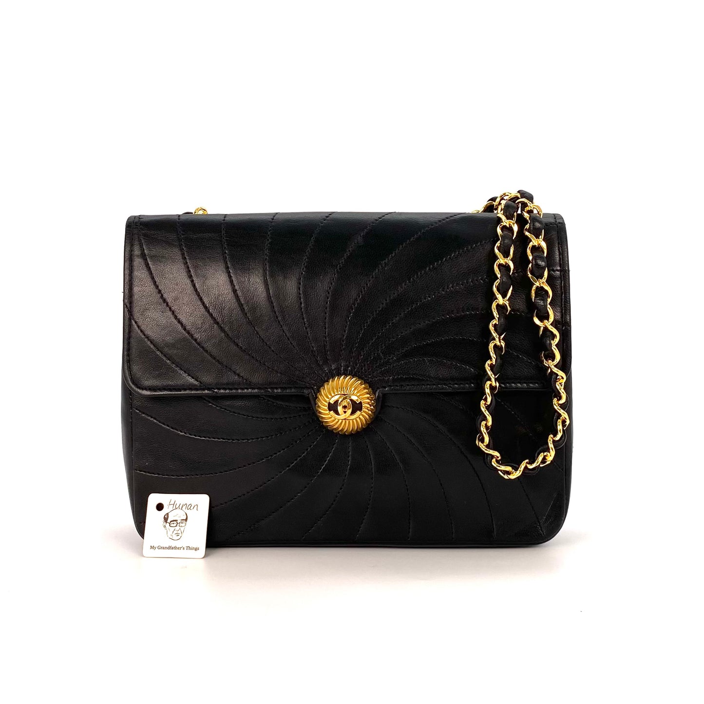 Hunan, Black Lambskin Sundial with no sticker and no card