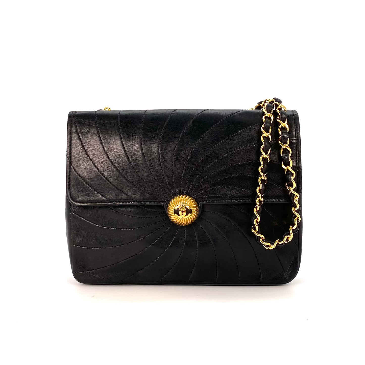 Hunan, Black Lambskin Sundial with no sticker and no card