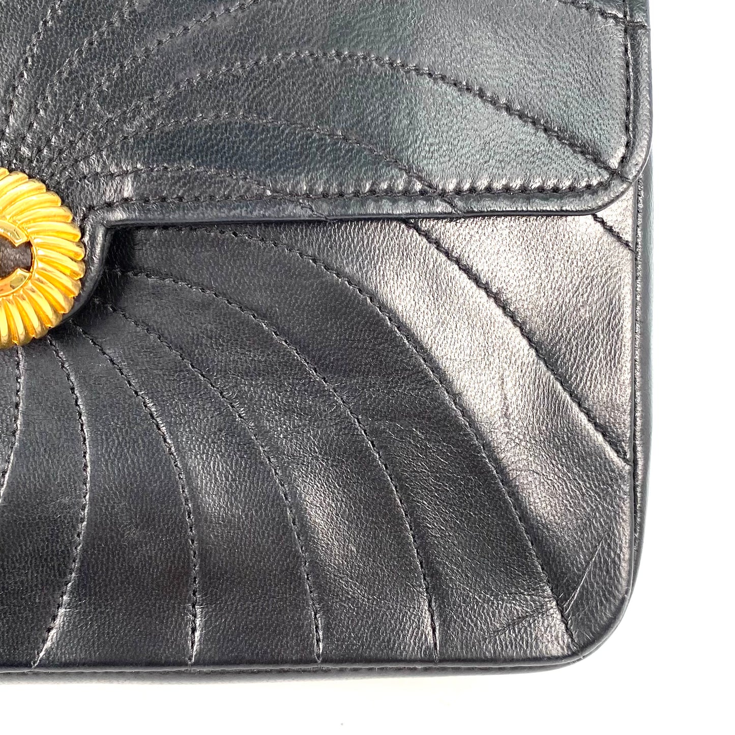 Hunan, Black Lambskin Sundial with no sticker and no card