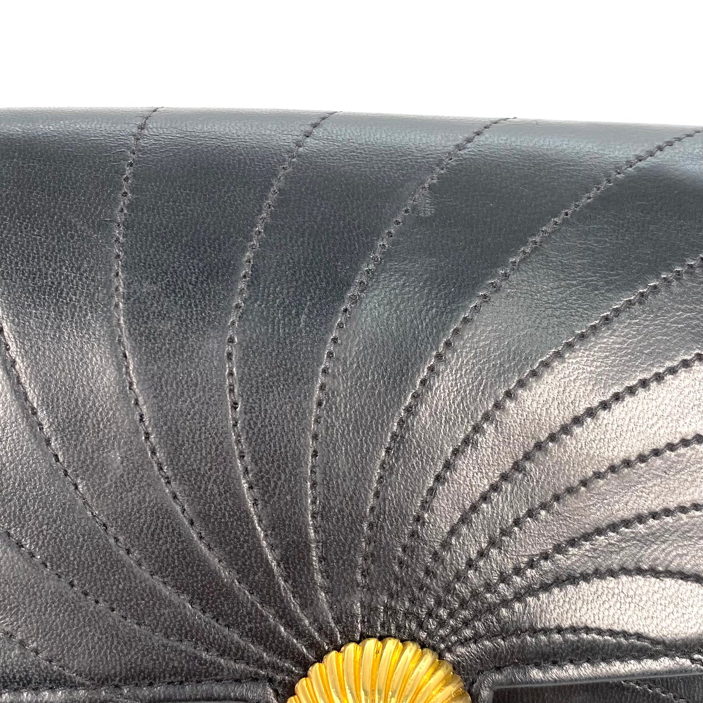 Hunan, Black Lambskin Sundial with no sticker and no card