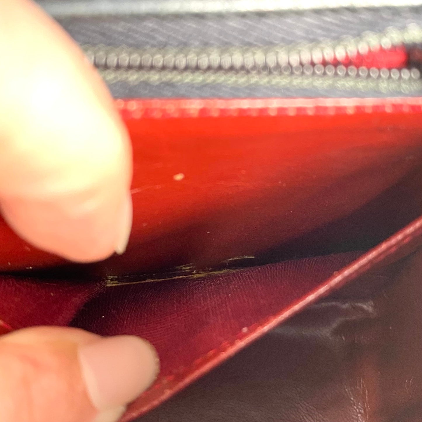 Hunan, Black Lambskin Sundial with no sticker and no card