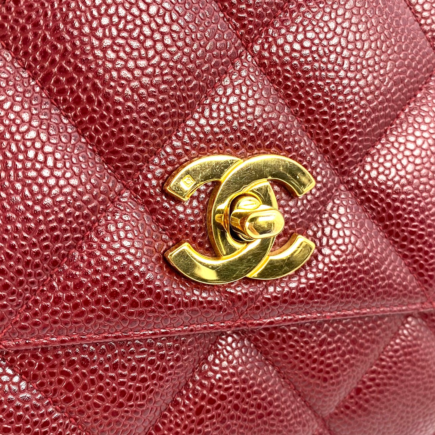 Dariel, 3 Series Matelasse Bordeaux Caviar Gold Hardware wit seal only