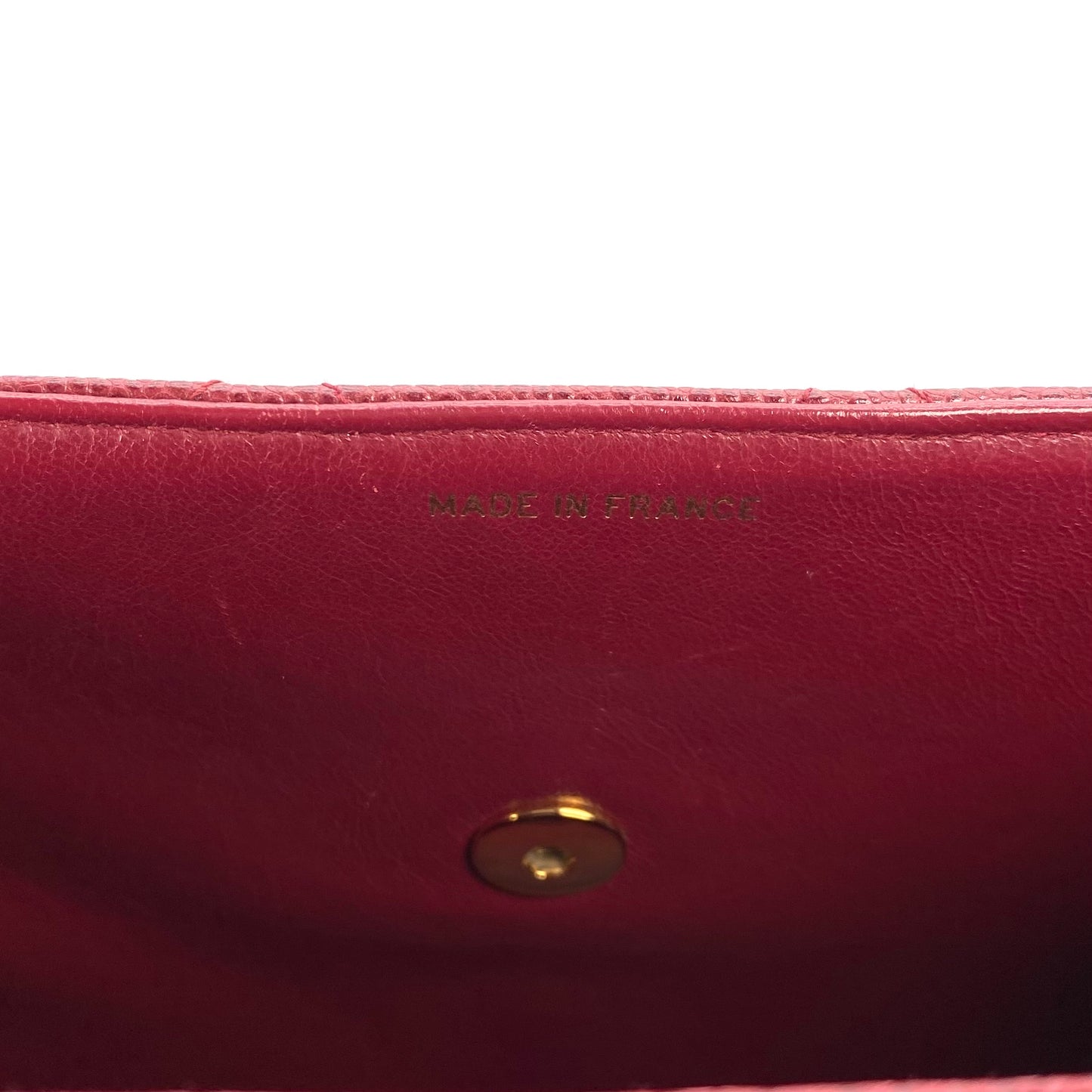 Dariel, 3 Series Matelasse Bordeaux Caviar Gold Hardware wit seal only