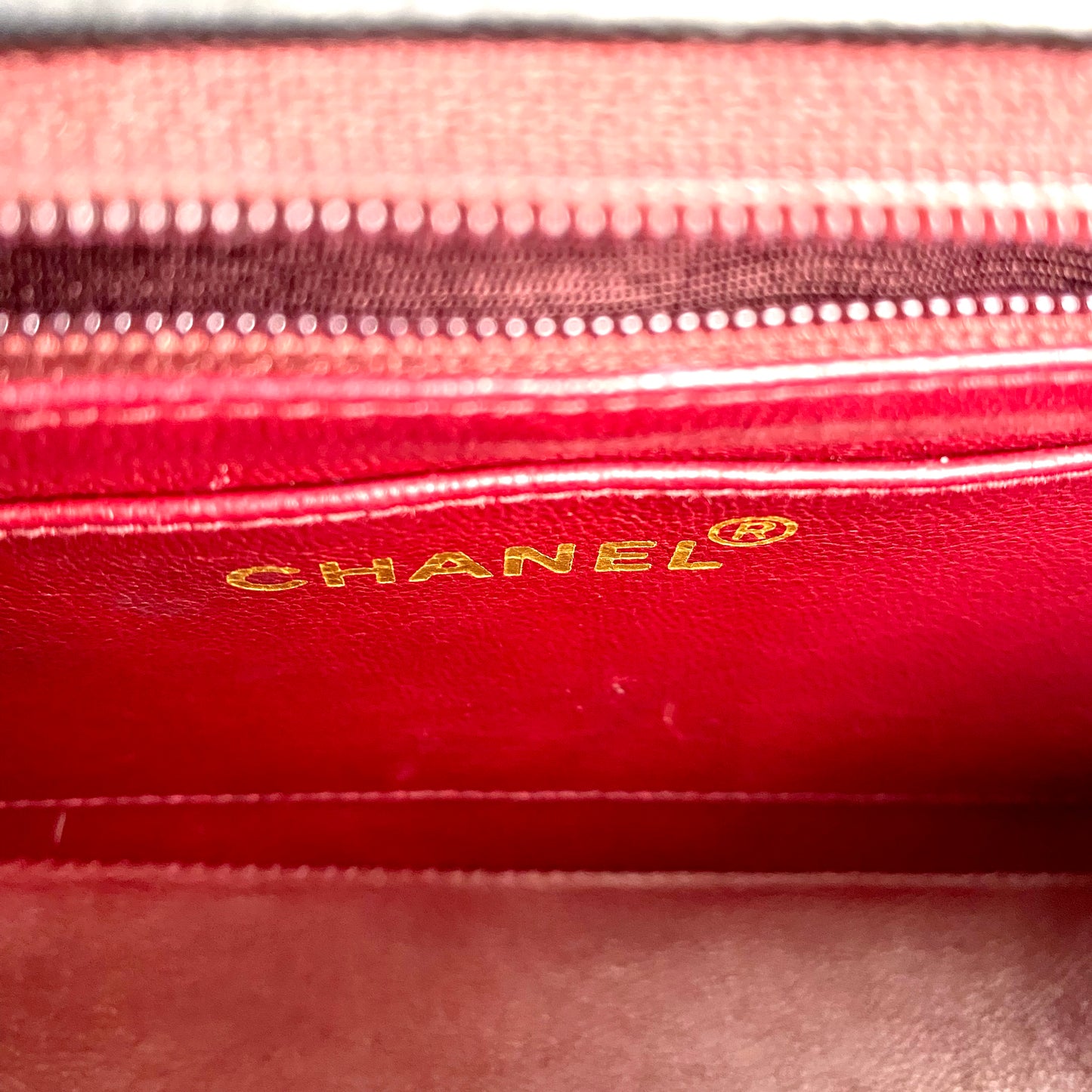 Miranda Sr, Vintage Authentic Chanel 2 series small black lambskin diana with seal only