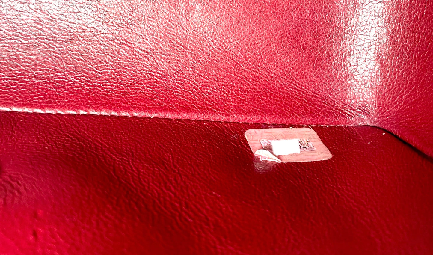 Miranda Sr, Vintage Authentic Chanel 2 series small black lambskin diana with seal only