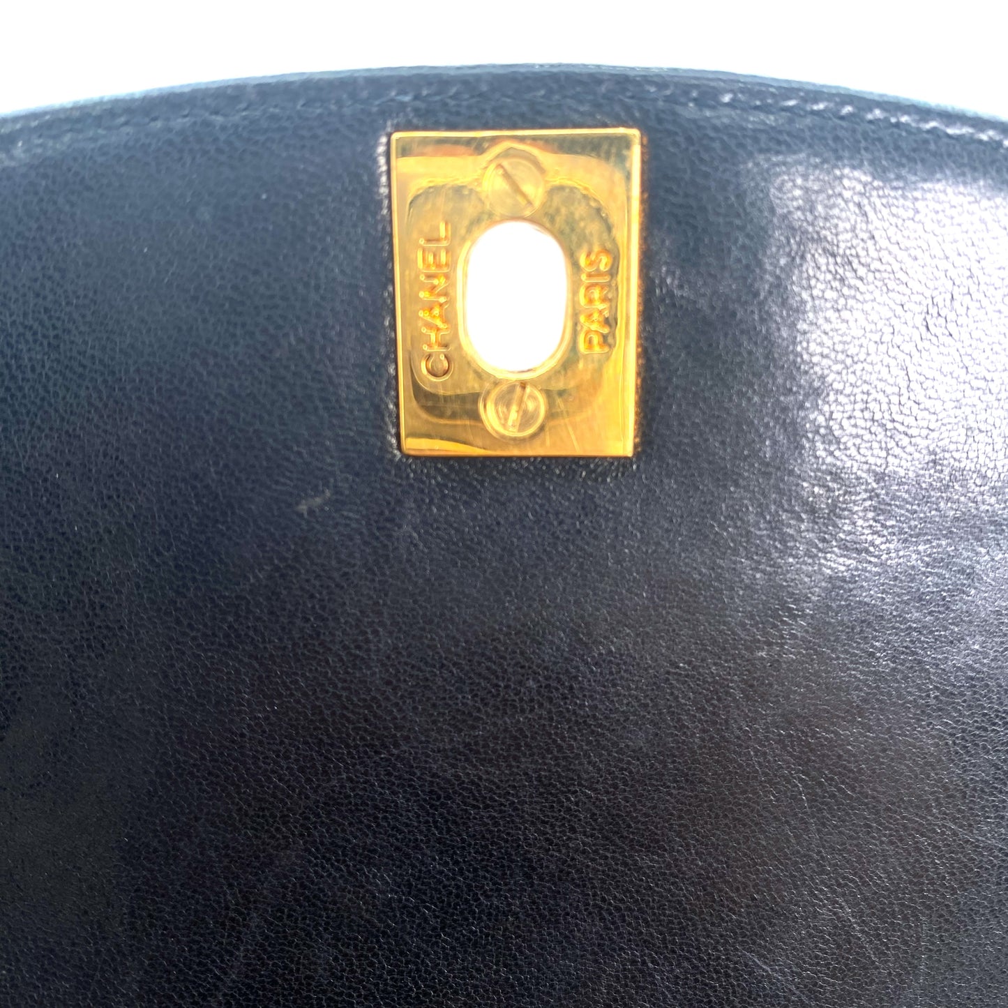 Enrique, 2 Series Small Black Lambskin Diana with seal and card