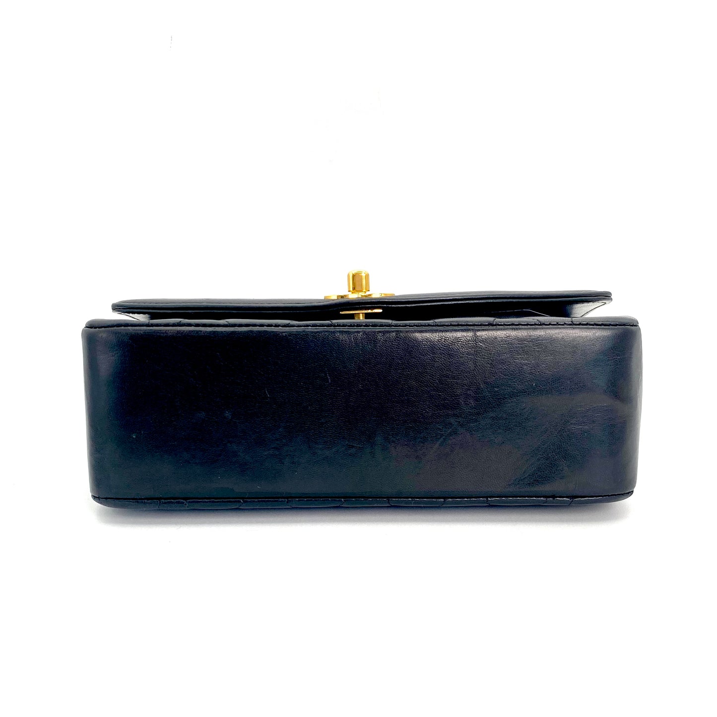 Vivienne, 3 series small black lambskin diana with seal and card