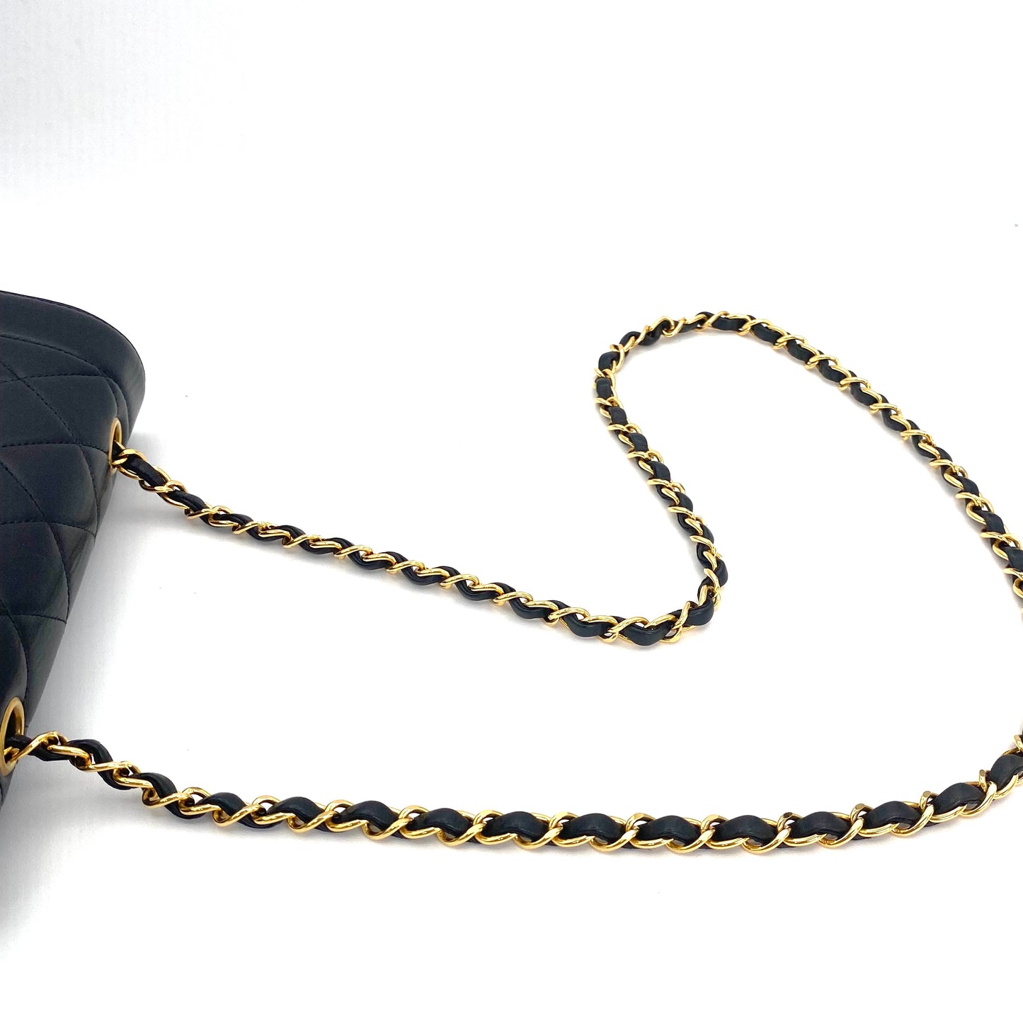 Vivienne, 3 series small black lambskin diana with seal and card