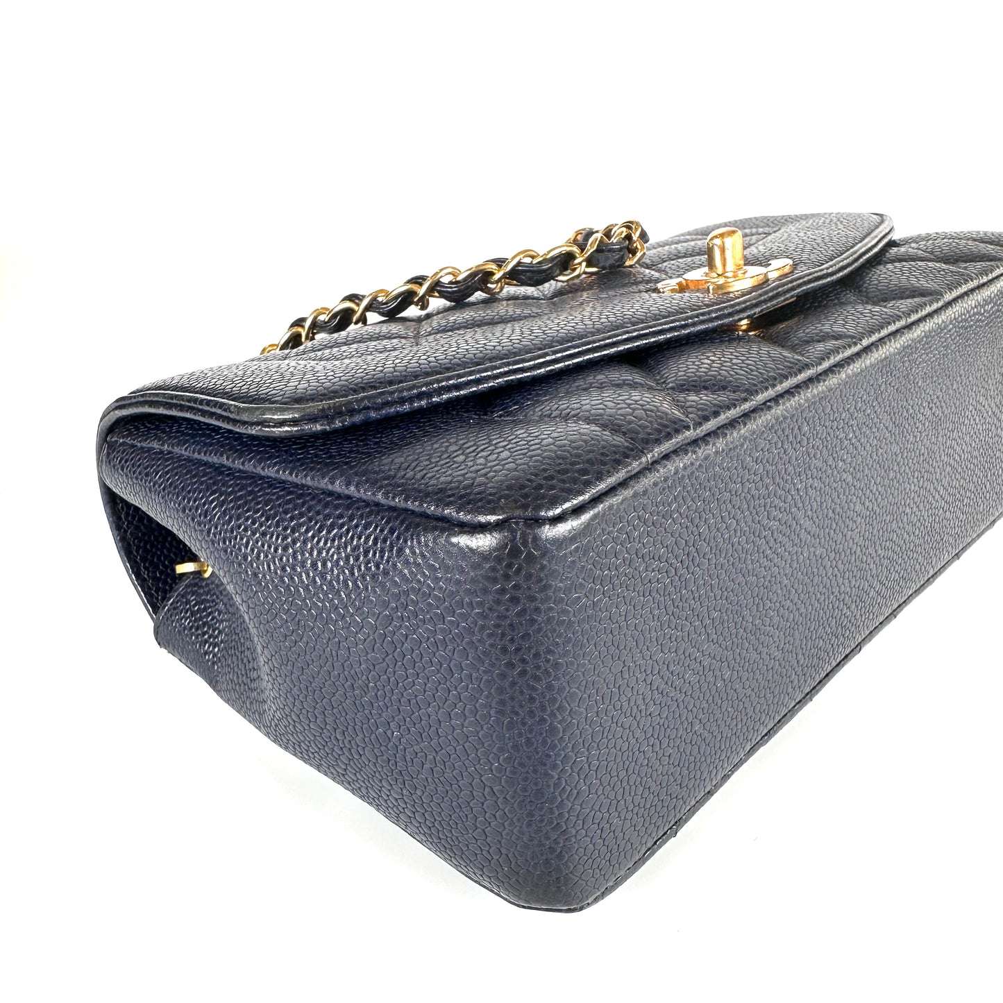 Petra, 2 Series Small Diana Navy Caviar with seal and card