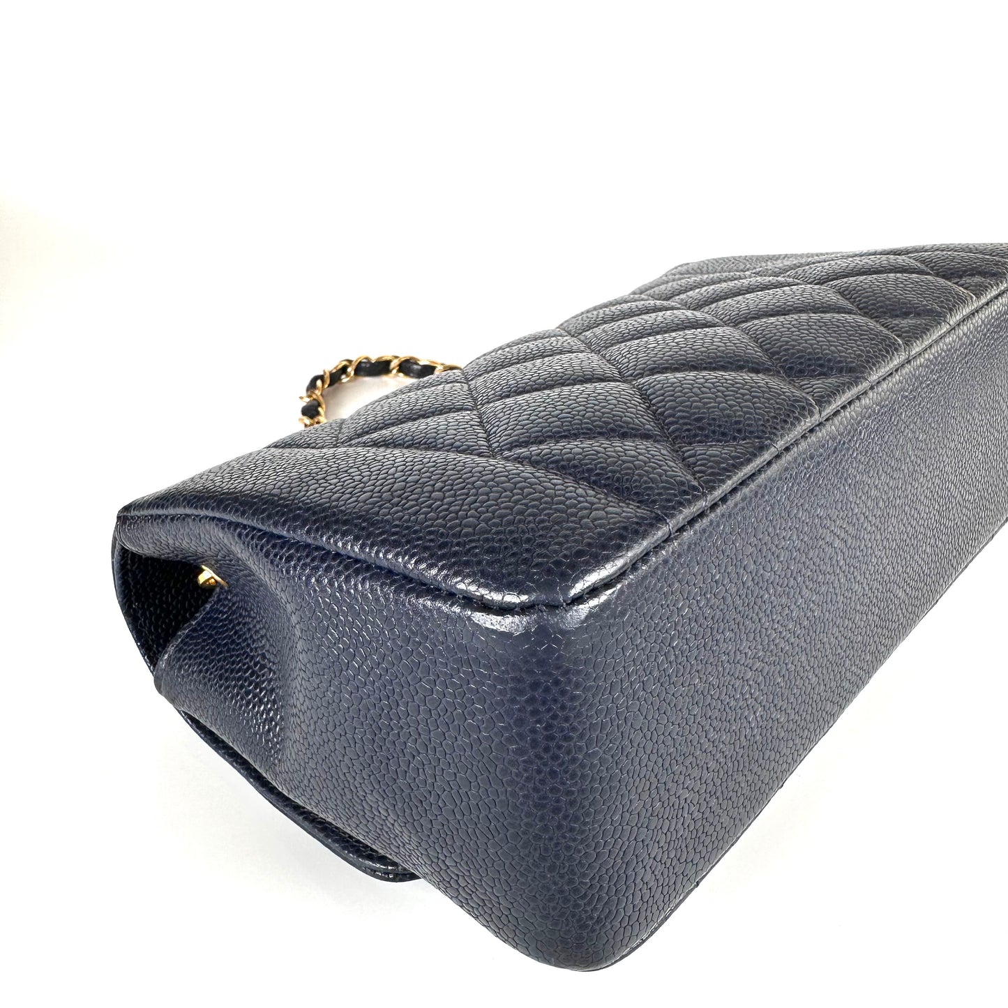 Petra, 2 Series Small Diana Navy Caviar with seal and card
