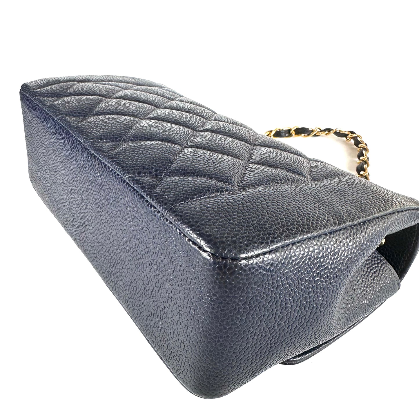 Petra, 2 Series Small Diana Navy Caviar with seal and card