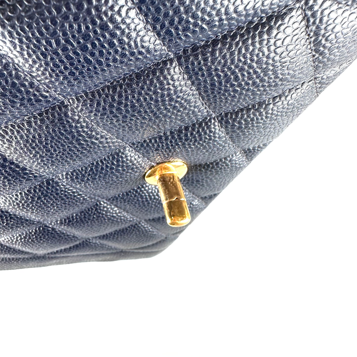 Petra, 2 Series Small Diana Navy Caviar with seal and card