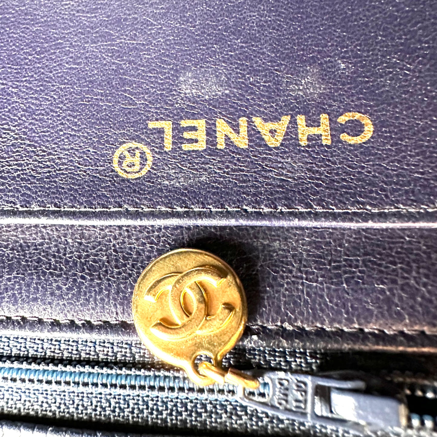Petra, 2 Series Small Diana Navy Caviar with seal and card